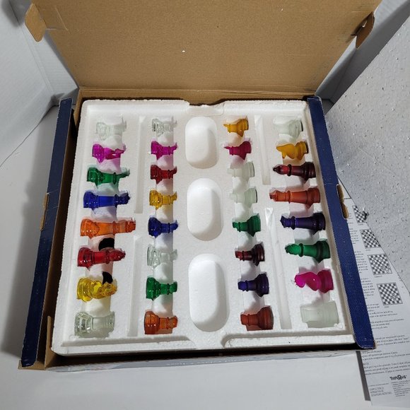 Pavilion Games Toys R Us Pavilion Colorful Glass Chess Set Complete